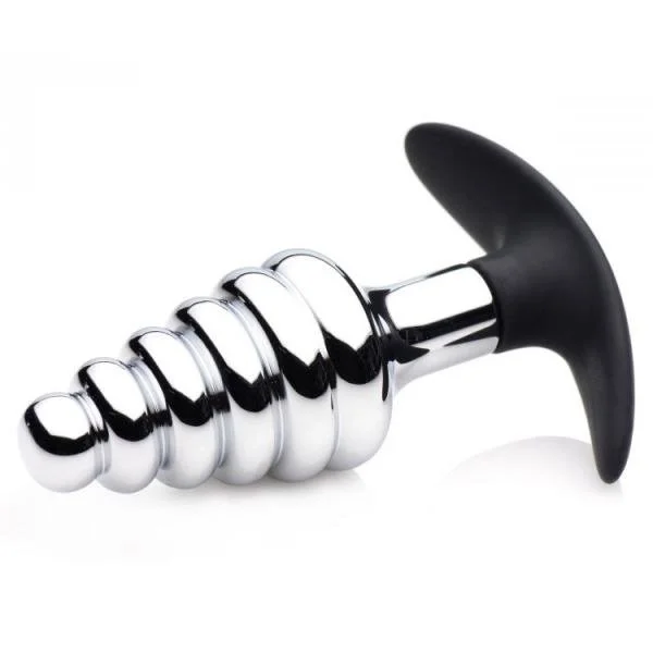 Dark Hive Metal, Silicone Ribbed Anal Plug