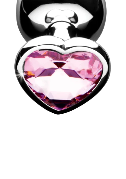 Booty Sparks Pink Heart Gem Anal Plug Set