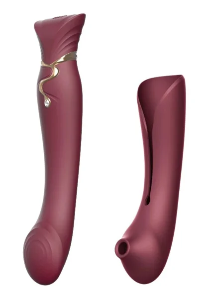 Queen Set G-spot PulseWave Vibrator with Suction Sleeve