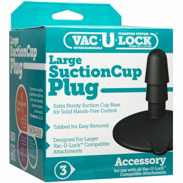 Vac-U-Lock Large Suction Cup Plug Dildo Attachment