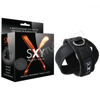 SXY Black Cross Cuffs