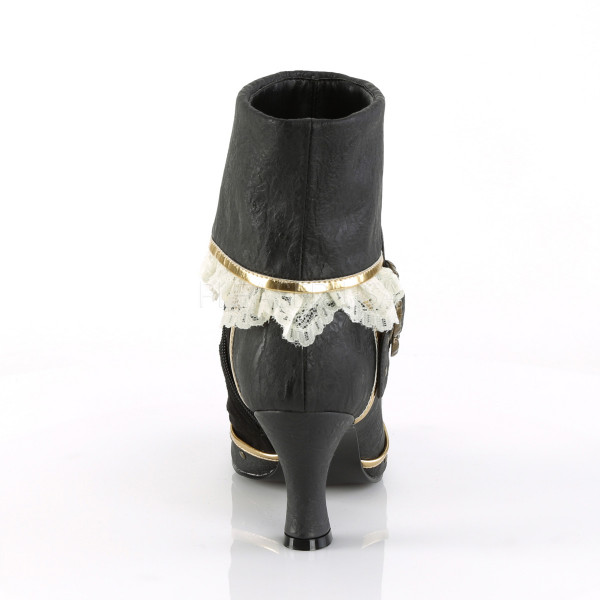 3 inches Heel Round Toe Cuffed Ankle Bootie, 2/3 Side Zip — image 4 of 8
