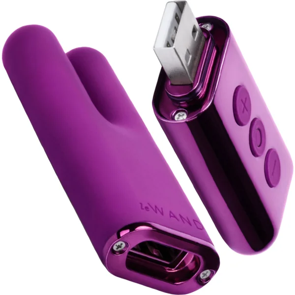 Le Wand Chrome Deux Dual-Motor Vibrator - Dark Cherry