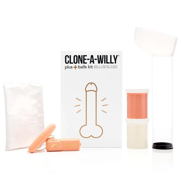 Clone-A-Willy and Balls Penis Moulding Kit with Vibrator