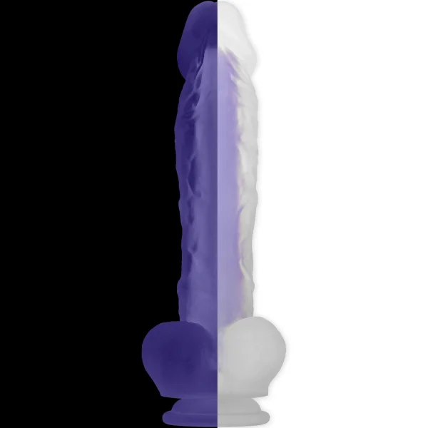 Evolved Luminous Stud Large Glow in the Dark Dildo, Dual-Density Silicone