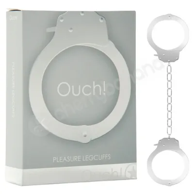 Ouch Silver Pleasure Legcuffs