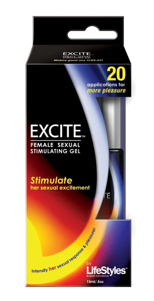 Lifestyles Excite Female Sexual Stimulating Gel - 15 ml - 0.5 Oz.