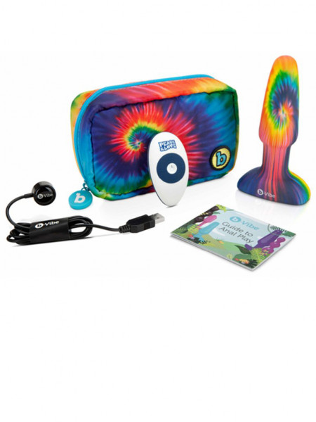 Peace & Love Tie Dye Rimming Plug - B Vibe
