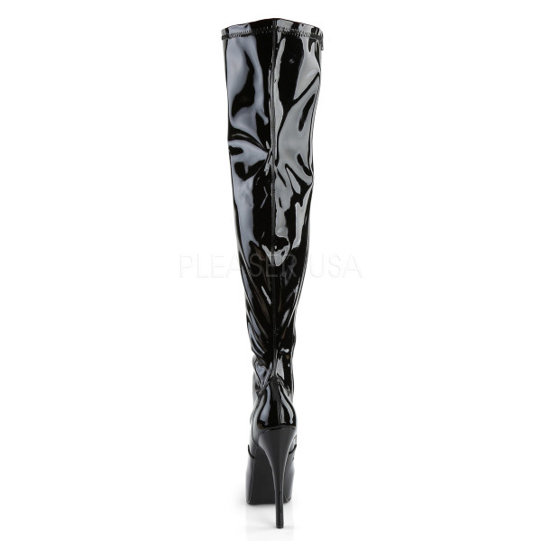 TEEZE-3000 - 5 3/4" Heel, 1 3/4" Hidden PF Stretch Thigh Boot, Side Zip — image 8 of 8