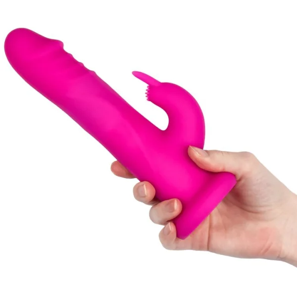 Bondara Pink 10 Function Rotating Rabbit Dildo Vibrator – 8 Inch — image 5 of 7