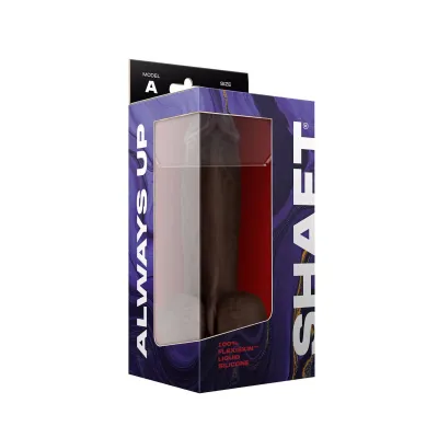 Shaft Model a 8 5 Inch Liquid Silicone Dong With Balls Mahogany