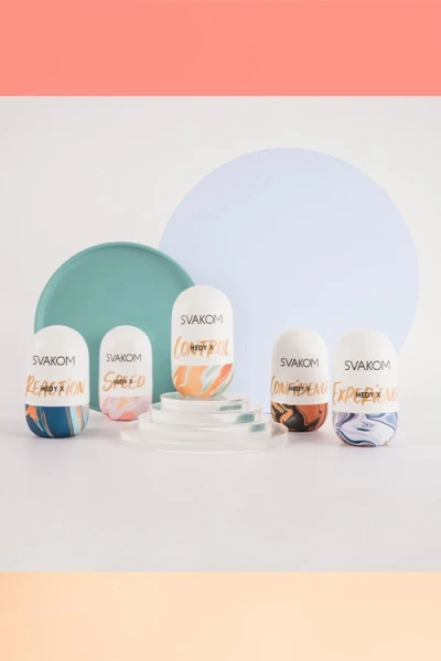 Svakom Hedy X 5 Piece Reversible Textured Stroker Set
