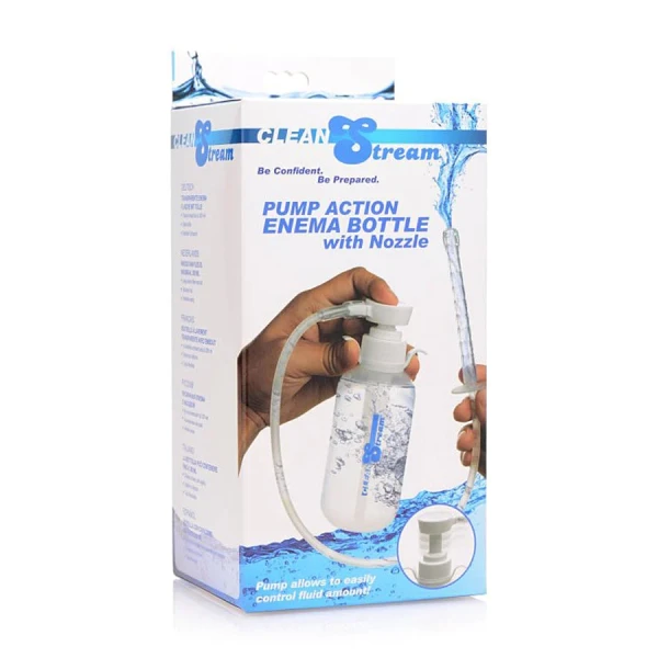 Clean Stream Pump Action Enema Bottle With Nozzle
