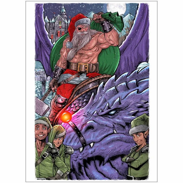 More Naughty Than Nice SheVibe Holiday Greeting Card - Illustrated By Alex Kotkin