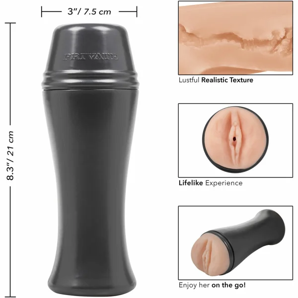 Private Original Vacuum Cup To Go Penis Masturbator By CalExotics
