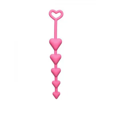 All Heart Silicone Anal Beads