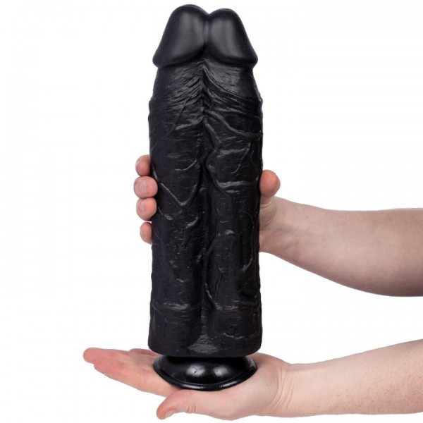 The Stunt Double Monster Black Dildo – 12 Inch