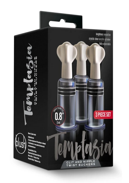 Temptasia - Clit and Nipple Twist Suckers - Set of 3