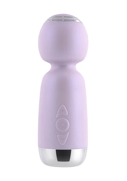 Playboy Pleasure Royal Rechargeable Silicone Vibrating Mini Massage Wand - Lavender