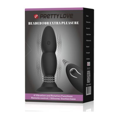 5 6 Beaded Vibrating Butt Plug
