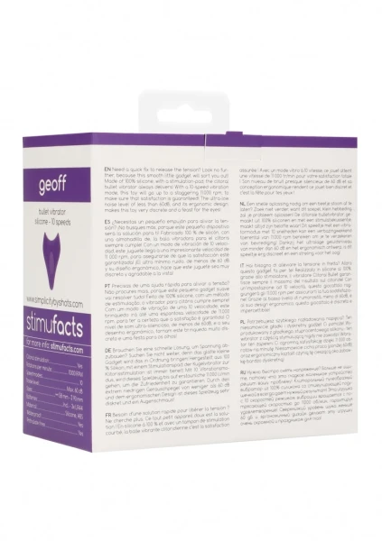 GEOFF Bullet Vibrator (Purple)