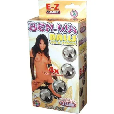 Ben Wa Balls on a String Silver