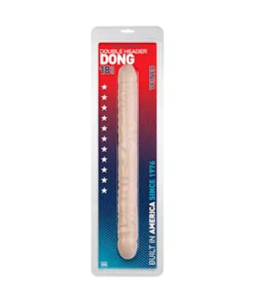 Double Header Dong 18 Inch Veined - White - 18 Inch — image 5 of 5