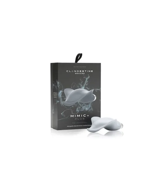 Clandestine Devices Mimic Plus Rechargeable Massager - Grey - 4.25 Inch