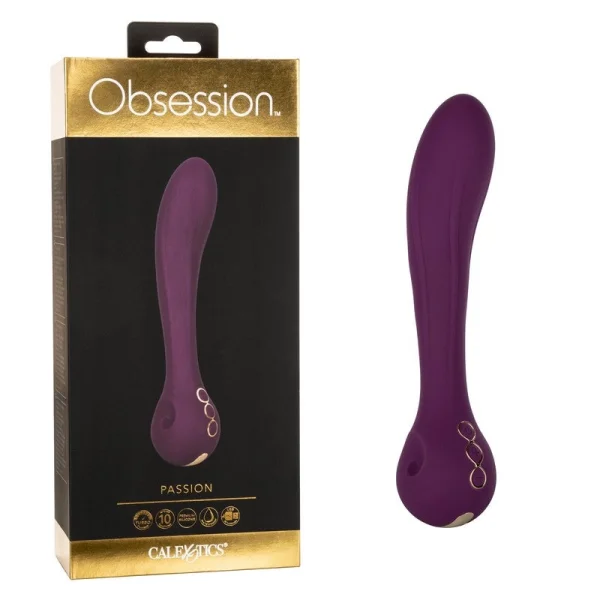 Obsession Passion Rechargeable Waterproof Silicone G-Spot Vibrator By CalExotics - Purple