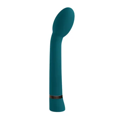 G Spot Vibrators Playboy On The Spot Rechargeable Silicone G spot Vibrator Deep Teal