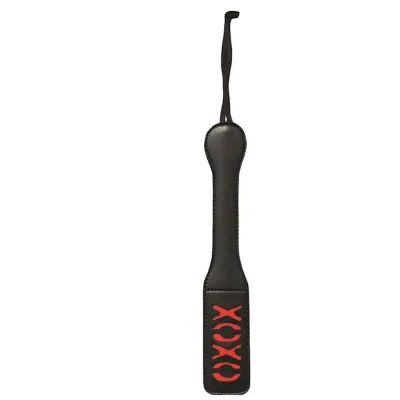 Sportsheets Xoxo Vinyl Paddle Black Red
