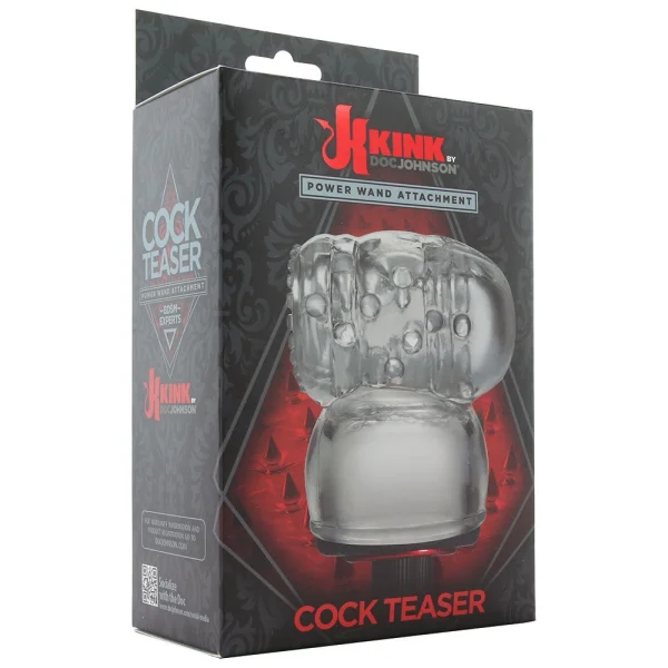 Kink Wand Cock Teaser Attch.  - Clear