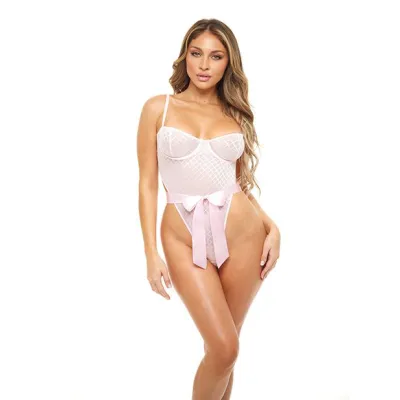 Oh La La Cheri Logan Unlined Pink Teddy