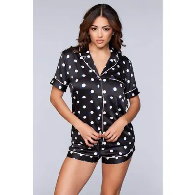Janelle Sleep Set Black white Xl