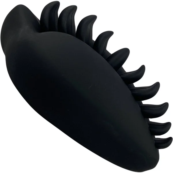 Shagger Soft Silicone Dildo Base Stimulation Cover For Harness Play - Black