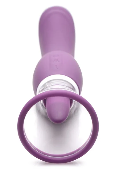 Inmi 9.6" Vibrating Pump with Tongue Stimulator & G-Spot Handle