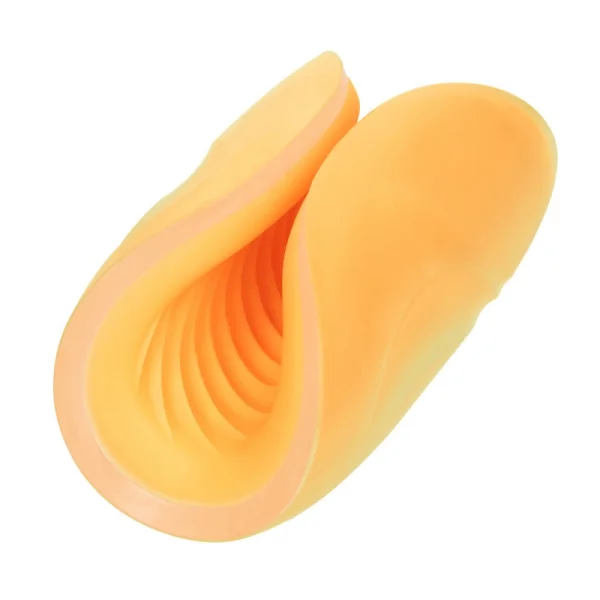 The Gripper Dual Grip Penis Masturbator By CalExotics - Orange