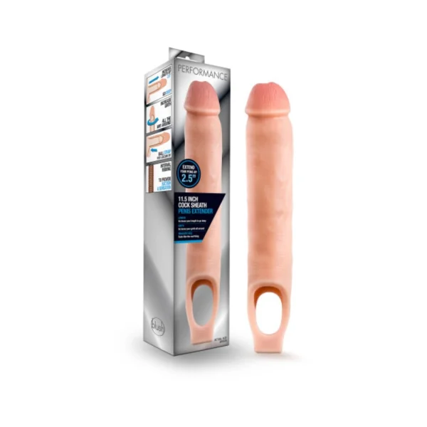 Performance 11.5 Inch Cock Sheath Penis Extender Vanilla