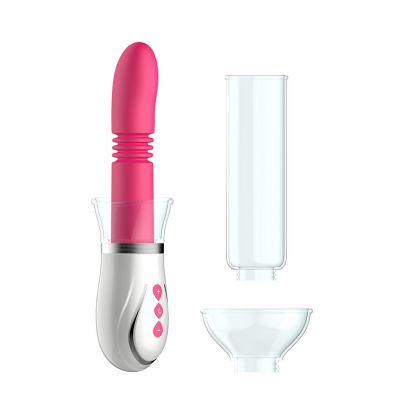 Thruster 4 in 1 Rechargeable Couples Pump Kit Pink