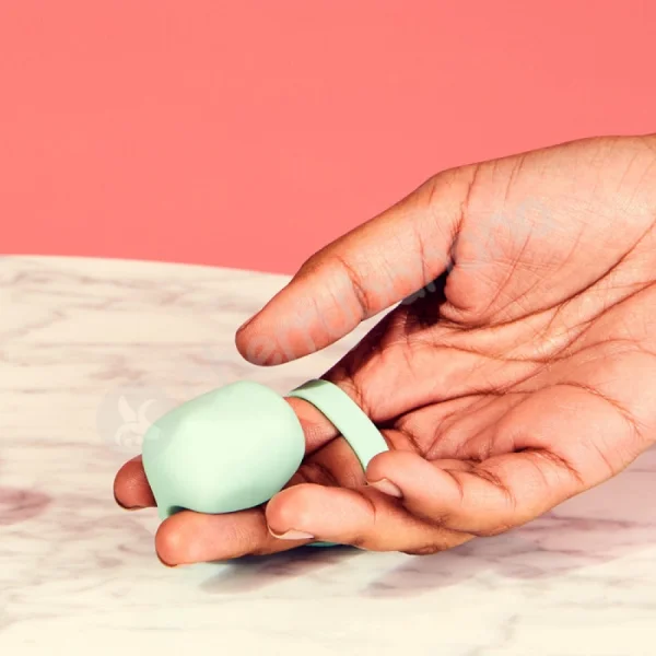 Dame Fin Orange Finger Vibrator