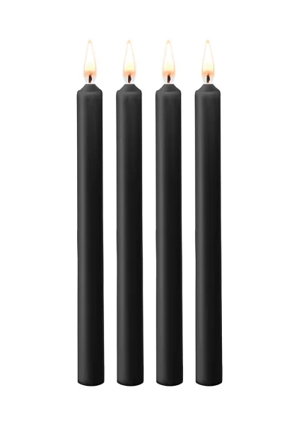 Teasing Wax Candles Large - Blk - 4-Pack