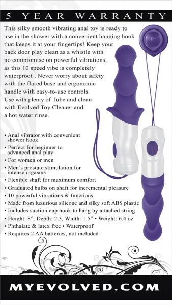 Wet & Wild Anal Play Shower Hook Vibrator