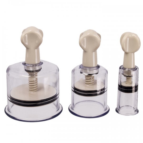 Bondara Twister White Nipple Suckers – Small, Medium, or Large