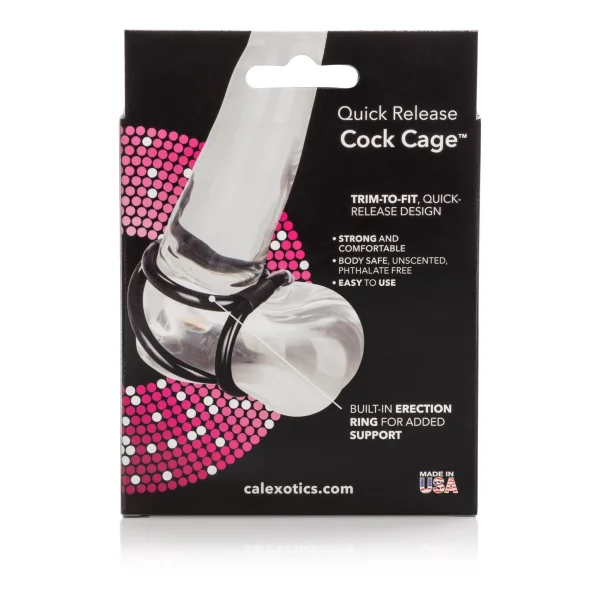 Quick release cock cage