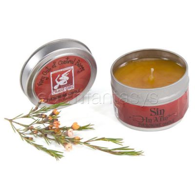 Sin in a tin candle
