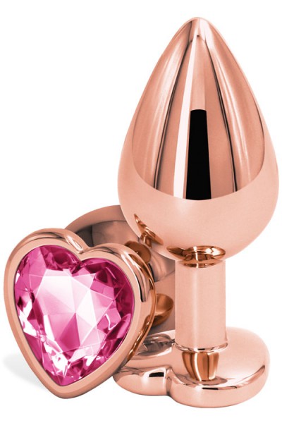 nsnovelties 3.2" Butt Plug With Crystal Heart Base