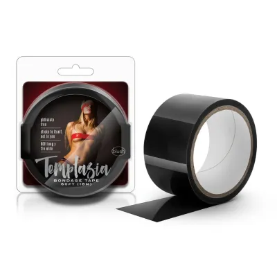 Blush Temptasia Black Bondage Tape 60 Feet