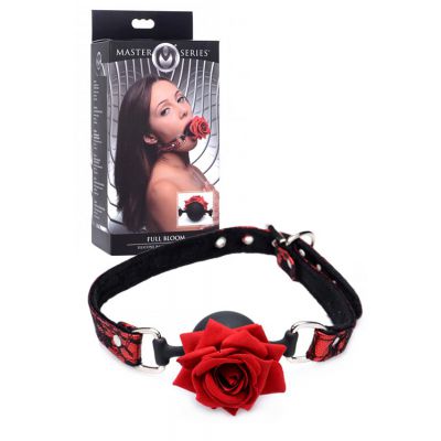 Master Series Silicone Ball Gag With Rose