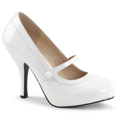 4 1 2 inches Heel 3 4 inches Hidden PF Maryjane Pump