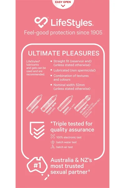 Lifestyles Ultimate Pleasures Condoms (20 pack)